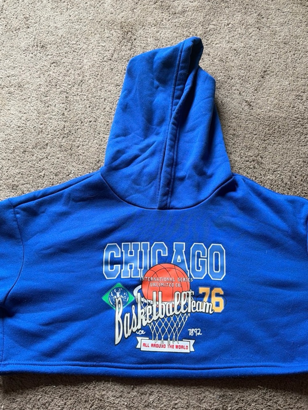 Chicago Basketball Team Blue Hoodie